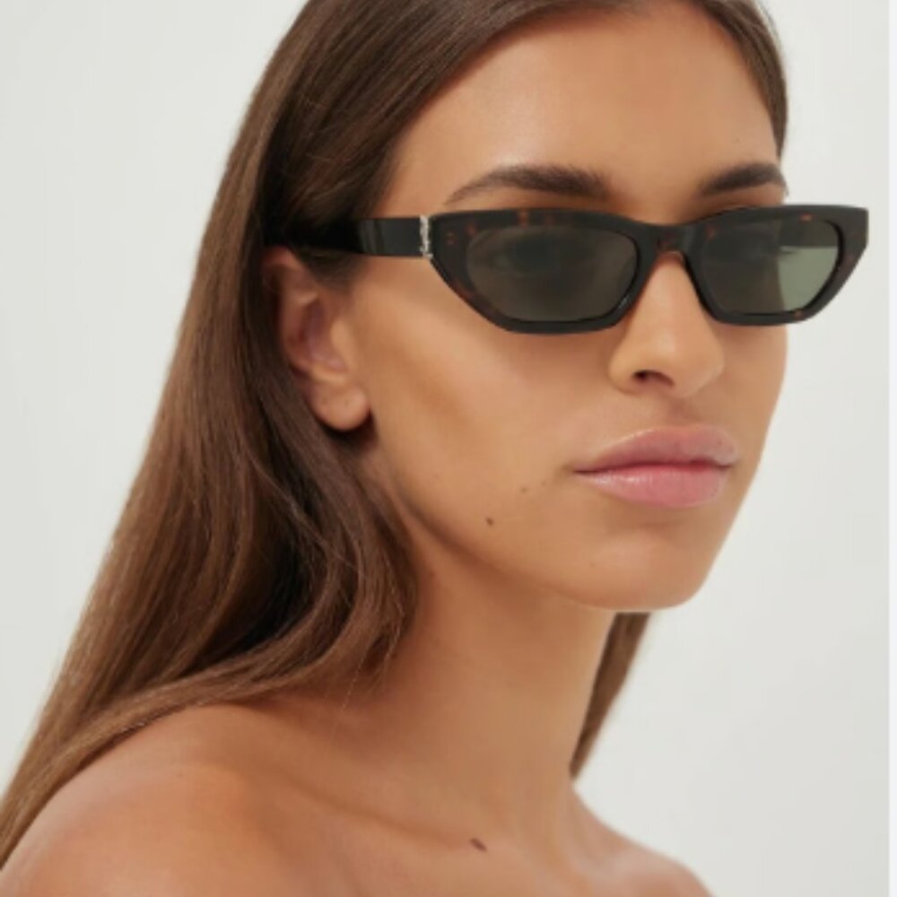 NEW SAINT LAURENT SUNGLASSES SL M126 003 HAVANA WOMEN EYEWEAR SLM126 003